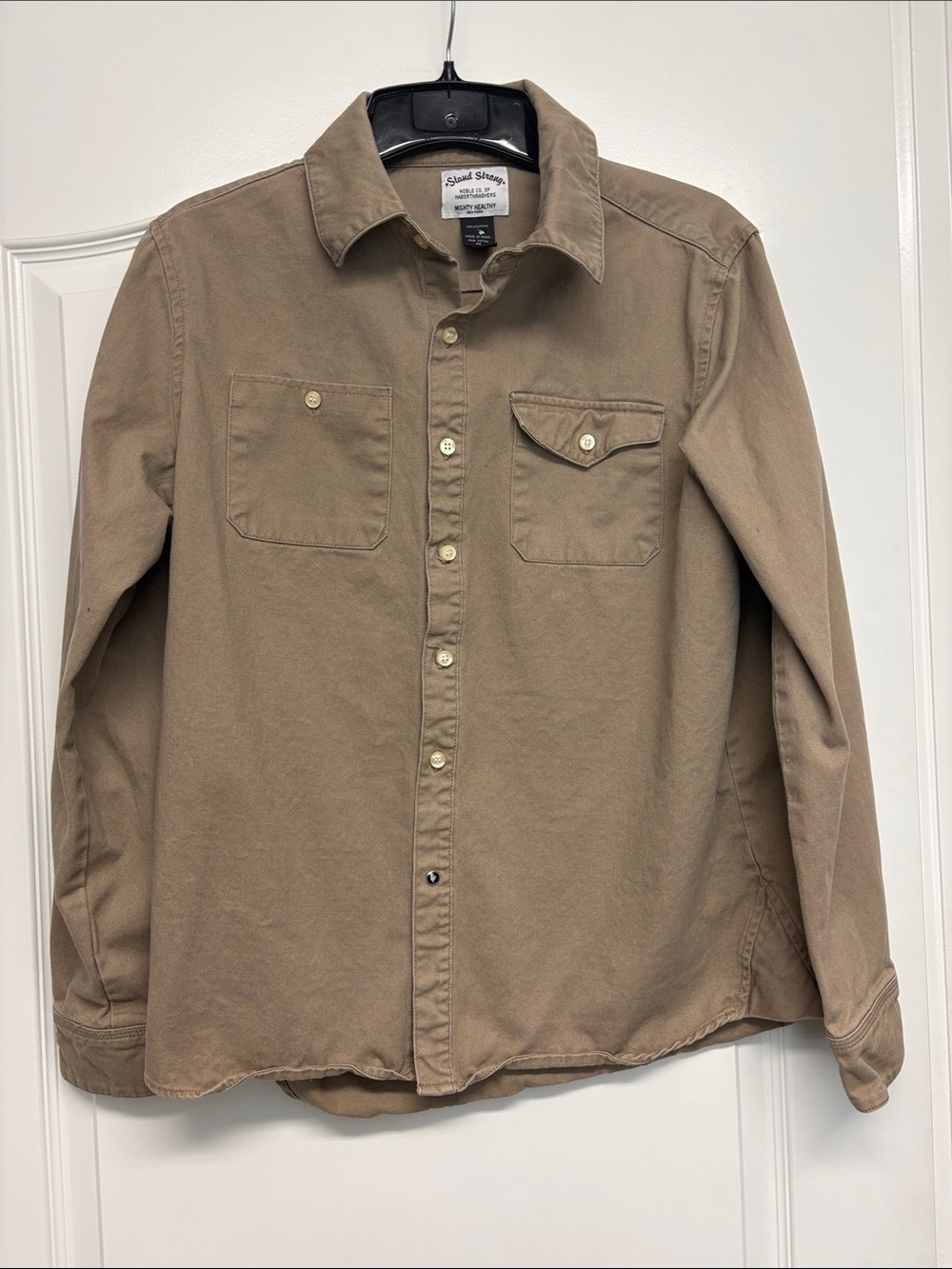 Mighty Healthy Canvas Stand Strong Work Shirt